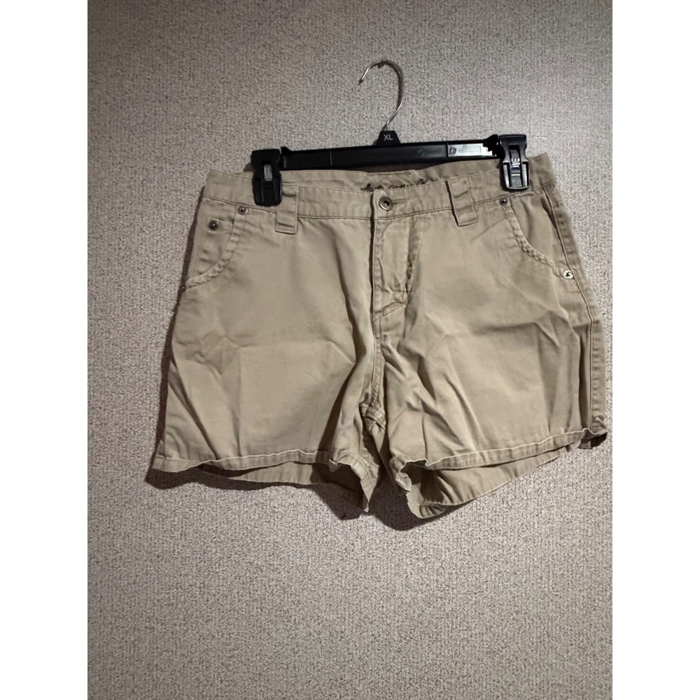 Austin Clothing Co Womens Khaki Cotton Twill Shorts Size 6 Tan Outdoor Casual